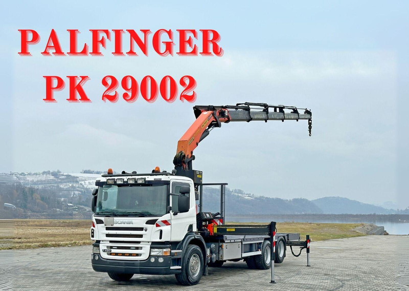 Scania P 420* PLATFORM 6,80m * PK 29002+FUNK * TOP - Бортова вантажівка/ Платформа, Вантажівка з маніпулятором: фото 1 Scania P 420* PLATFORM 6,80m * PK 29002+FUNK * TOP - Бортова вантажівка/ Платформа, Вантажівка з маніпулятором: фото 1