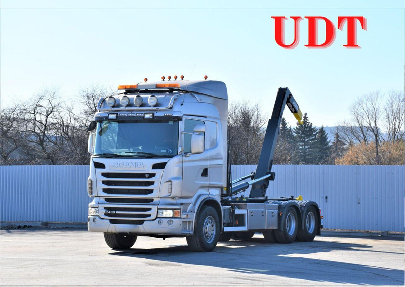 Scania R 480 Abrollkipper * 6x4 * Top Zustand ! - Гаковий мультиліфт вантажівка: фото 2 Scania R 480 Abrollkipper * 6x4 * Top Zustand ! - Гаковий мультиліфт вантажівка: фото 2