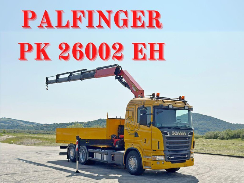 Scania R 500 * PK 26002 EH + FUNK * TOPZUSTAND - Бортова вантажівка/ Платформа, Вантажівка з маніпулятором: фото 1 Scania R 500 * PK 26002 EH + FUNK * TOPZUSTAND - Бортова вантажівка/ Платформа, Вантажівка з маніпулятором: фото 1