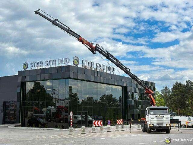 Scania R143 HL 6x2 PALFINGER PK44002 Crane Kran - Бортова вантажівка/ Платформа, Вантажівка з маніпулятором: фото 1 Scania R143 HL 6x2 PALFINGER PK44002 Crane Kran - Бортова вантажівка/ Платформа, Вантажівка з маніпулятором: фото 1