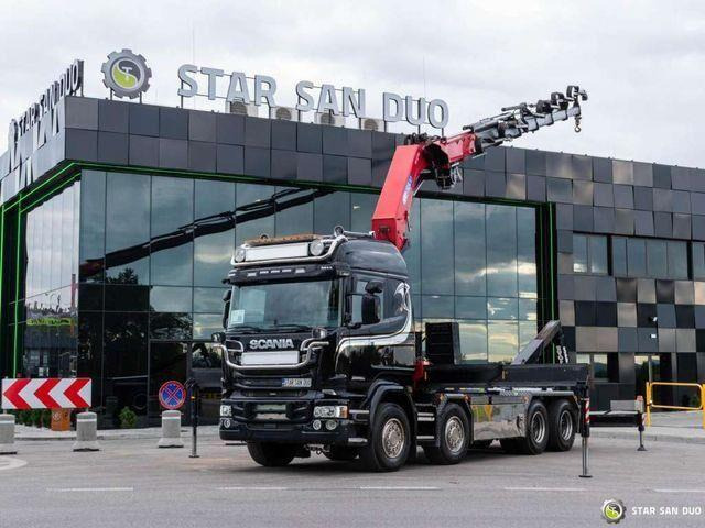 Scania R580 8x4 HMF 5020-K6, JOAB L20 5200AK Hooklift - Гаковий мультиліфт вантажівка, Вантажівка з маніпулятором: фото 3 Scania R580 8x4 HMF 5020-K6, JOAB L20 5200AK Hooklift - Гаковий мультиліфт вантажівка, Вантажівка з маніпулятором: фото 3