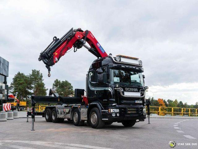Scania R580 8x4 HMF 5020-K6, JOAB L20 5200AK Hooklift - Гаковий мультиліфт вантажівка, Вантажівка з маніпулятором: фото 4 Scania R580 8x4 HMF 5020-K6, JOAB L20 5200AK Hooklift - Гаковий мультиліфт вантажівка, Вантажівка з маніпулятором: фото 4