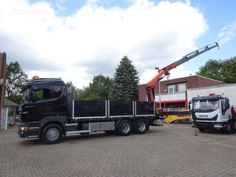 Scania R620 V8 6x2 Flatbed + Palfinger Crane PK 22002 EH - Бортова вантажівка/ Платформа, Вантажівка з маніпулятором: фото 4 Scania R620 V8 6x2 Flatbed + Palfinger Crane PK 22002 EH - Бортова вантажівка/ Платформа, Вантажівка з маніпулятором: фото 4