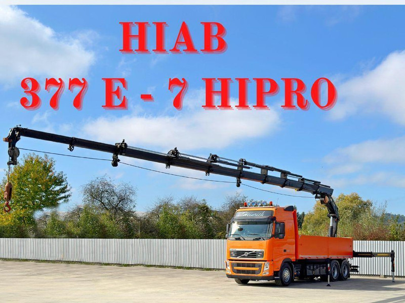 Volvo FH 460 * HIAB 377 E - 7 HIPRO + FUNK * 6x4 - Бортова вантажівка/ Платформа, Вантажівка з маніпулятором: фото 1 Volvo FH 460 * HIAB 377 E - 7 HIPRO + FUNK * 6x4 - Бортова вантажівка/ Платформа, Вантажівка з маніпулятором: фото 1