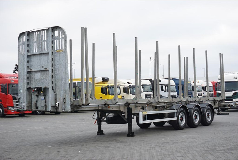 Zaslaw KŁONICOWA / DO DREWNA / WAGA 6 400 KG / OŚ PODNOSZONA - Причіп лісовоз: фото 2 Zaslaw KŁONICOWA / DO DREWNA / WAGA 6 400 KG / OŚ PODNOSZONA - Причіп лісовоз: фото 2