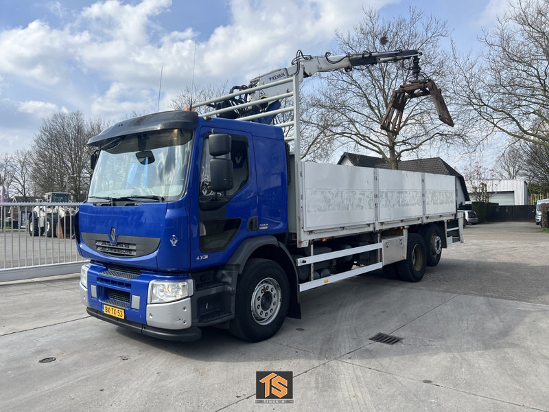 Renault PREMIUM LANDER 430.26 6X2 EL 2M ROLLKRAN - Kennis R16/7 - NL TOP TRUCK - Бортова вантажівка/ Платформа, Вантажівка з маніпулятором: фото 1 Renault PREMIUM LANDER 430.26 6X2 EL 2M ROLLKRAN - Kennis R16/7 - NL TOP TRUCK - Бортова вантажівка/ Платформа, Вантажівка з маніпулятором: фото 1