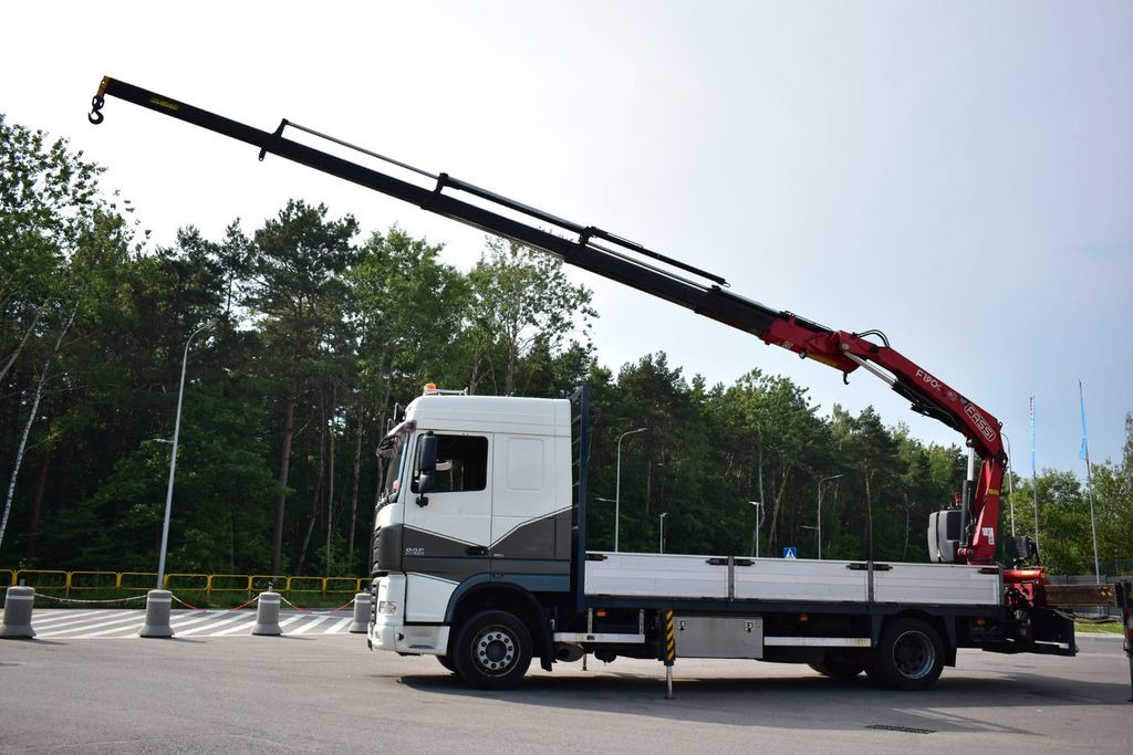 Вантажівка з маніпулятором, Бортова вантажівка/ Платформа DAF XF 105.410 4x2 FASSI F 190 Trailer: фото 6