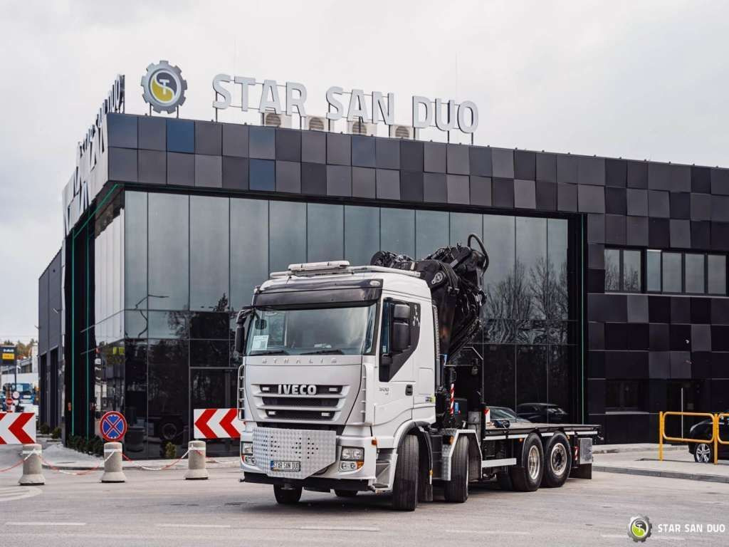 Iveco STRALIS AS320S50Y 8x2 HMF 8520-0K6 FLY JIB Winc - Вантажівка з маніпулятором: фото 5 Iveco STRALIS AS320S50Y 8x2 HMF 8520-0K6 FLY JIB Winc - Вантажівка з маніпулятором: фото 5