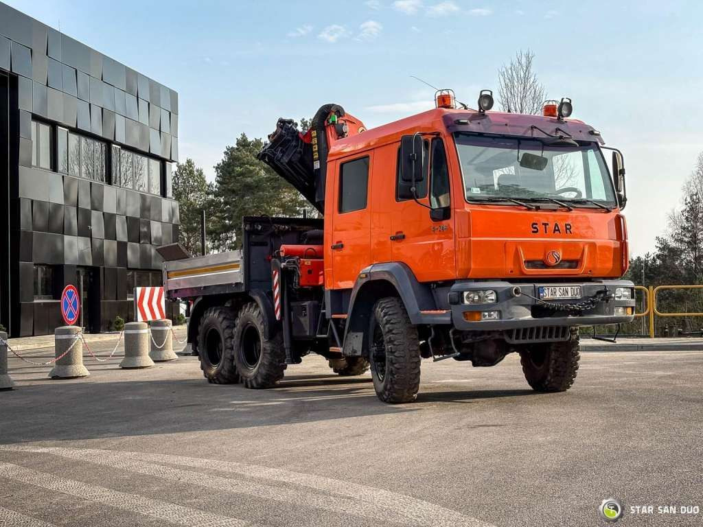 MAN STAR 266 MAN 6x6 PALFINGER PK 18001 Crane Kran - Вантажівка з маніпулятором: фото 3 MAN STAR 266 MAN 6x6 PALFINGER PK 18001 Crane Kran - Вантажівка з маніпулятором: фото 3