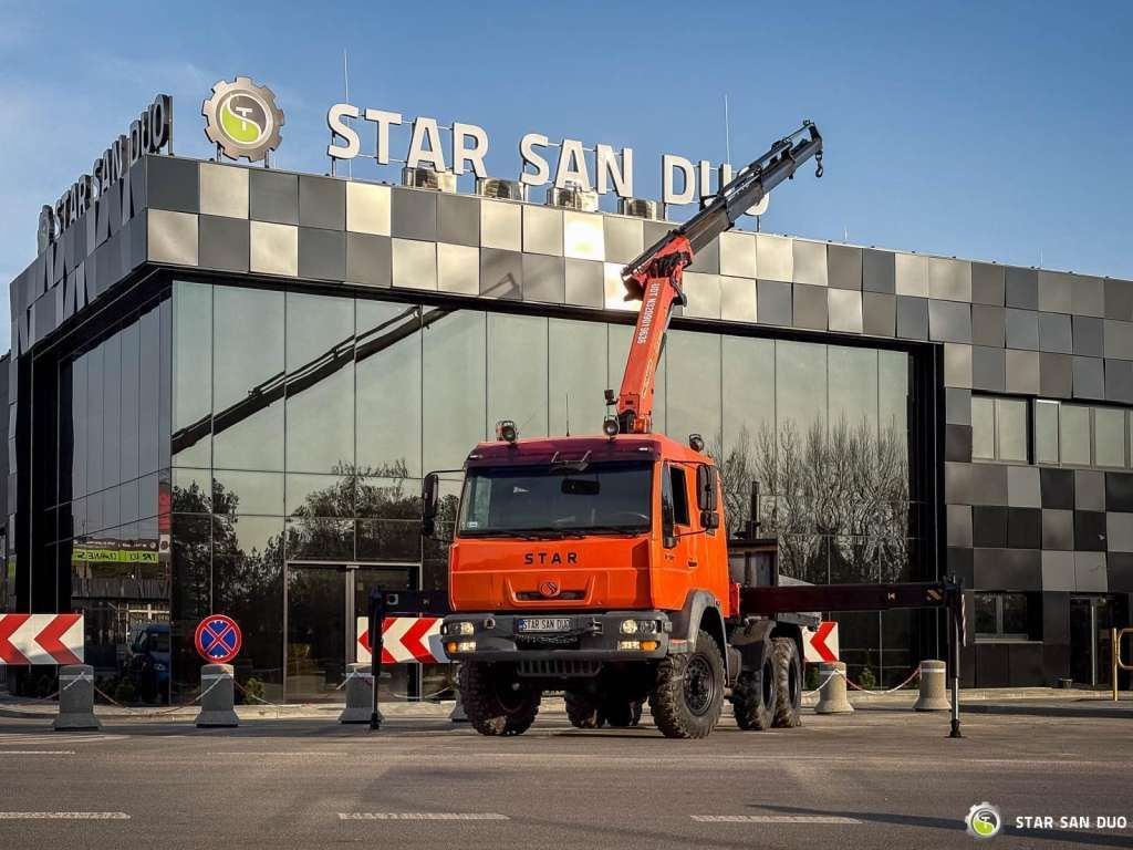 MAN STAR 266 MAN 6x6 PALFINGER PK 18001 Crane Kran - Вантажівка з маніпулятором: фото 1 MAN STAR 266 MAN 6x6 PALFINGER PK 18001 Crane Kran - Вантажівка з маніпулятором: фото 1
