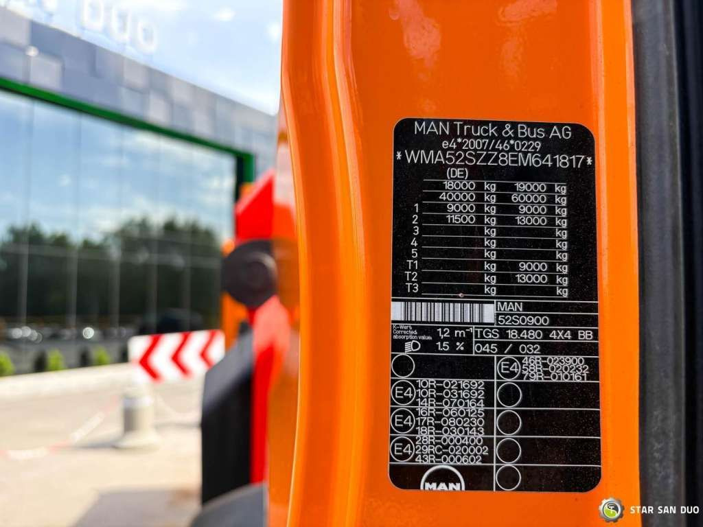Вантажівка з маніпулятором MAN  TGS 18.480 4x4 PALFINGER PK 22002  Crane Kipper: фото 25