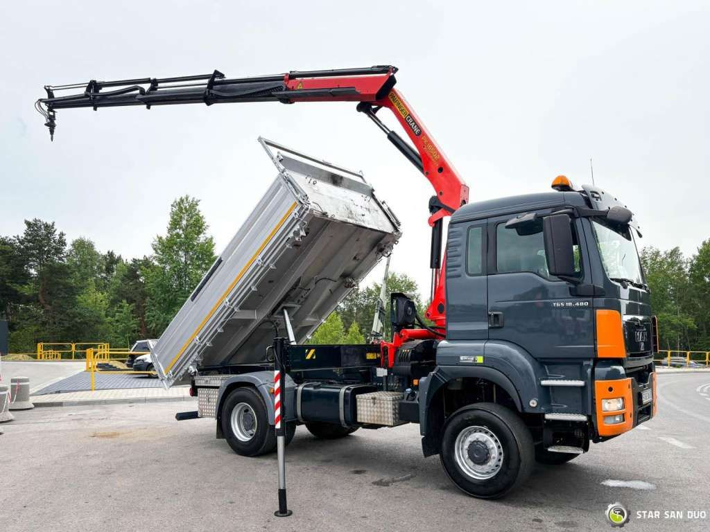 MAN TGS 18.480 PALFINGER PK 16502 HDS Crane,Kipper - Вантажівка з маніпулятором: фото 3 MAN TGS 18.480 PALFINGER PK 16502 HDS Crane,Kipper - Вантажівка з маніпулятором: фото 3