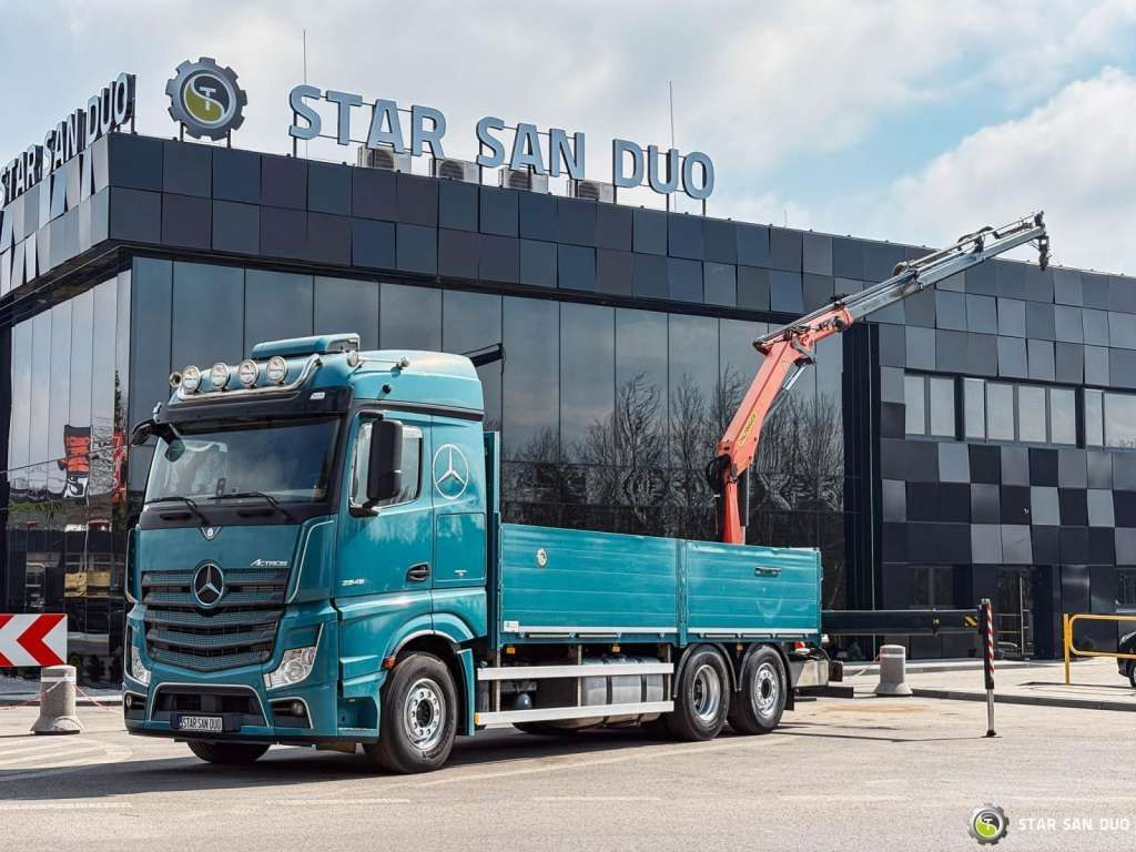 Mercedes-Benz ACTROS 2545 6x2 Palfinger PK 16001 HDS Crane Mercedes-Benz ACTROS 2545 6x2 Palfinger PK 16001 HDS Crane - Вантажівка з маніпулятором, Бортова вантажівка/ Платформа: фото 1 Mercedes-Benz ACTROS 2545 6x2 Palfinger PK 16001 HDS Crane Mercedes-Benz ACTROS 2545 6x2 Palfinger PK 16001 HDS Crane - Вантажівка з маніпулятором, Бортова вантажівка/ Платформа: фото 1