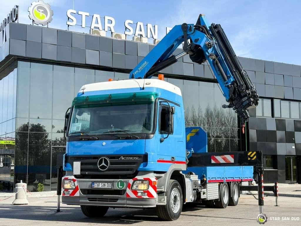 Mercedes-Benz ACTROS 2646L 6x4 PALFINGER 36002 Euro 5 Winch - Вантажівка з маніпулятором: фото 1 Mercedes-Benz ACTROS 2646L 6x4 PALFINGER 36002 Euro 5 Winch - Вантажівка з маніпулятором: фото 1