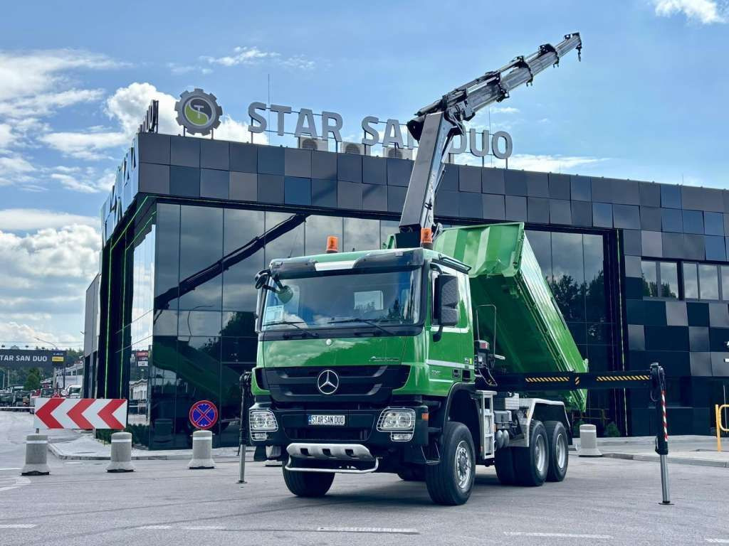Mercedes-Benz ACTROS 3346 6x6 HIAB 244EP-4 Crane Kipper - Самоскид вантажівка: фото 1 Mercedes-Benz ACTROS 3346 6x6 HIAB 244EP-4 Crane Kipper - Самоскид вантажівка: фото 1
