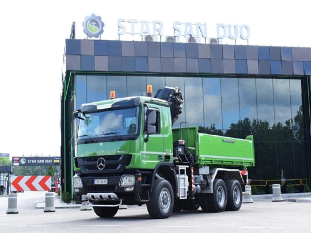 Mercedes-Benz ACTROS 3346 6x6 HIAB 244EP-4 Crane Kipper - Вантажівка з маніпулятором: фото 3 Mercedes-Benz ACTROS 3346 6x6 HIAB 244EP-4 Crane Kipper - Вантажівка з маніпулятором: фото 3