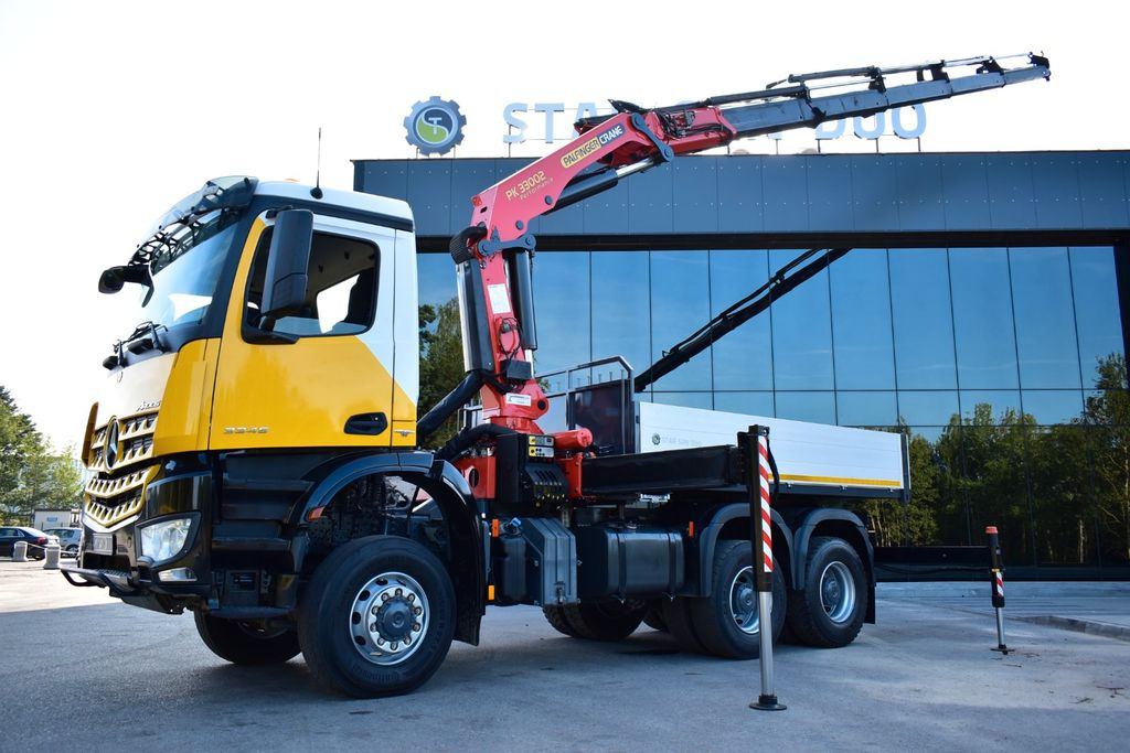 Mercedes-Benz AROCS 3345 6x6 PALFINGER PK 33002 EURO 6 KRAN - Вантажівка з маніпулятором, Бортова вантажівка/ Платформа: фото 2 Mercedes-Benz AROCS 3345 6x6 PALFINGER PK 33002 EURO 6 KRAN - Вантажівка з маніпулятором, Бортова вантажівка/ Платформа: фото 2