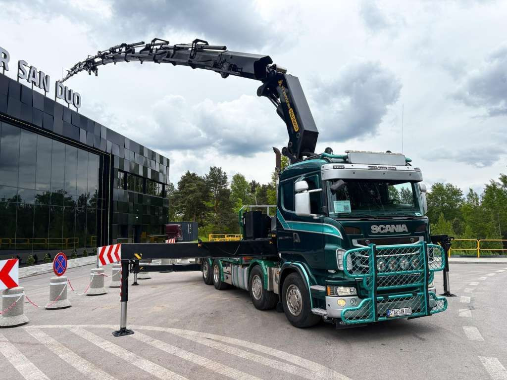 Scania R480 8x2 PALFINGER PK 92002 SH FLY JIB CRANE - Вантажівка з маніпулятором: фото 3 Scania R480 8x2 PALFINGER PK 92002 SH FLY JIB CRANE - Вантажівка з маніпулятором: фото 3