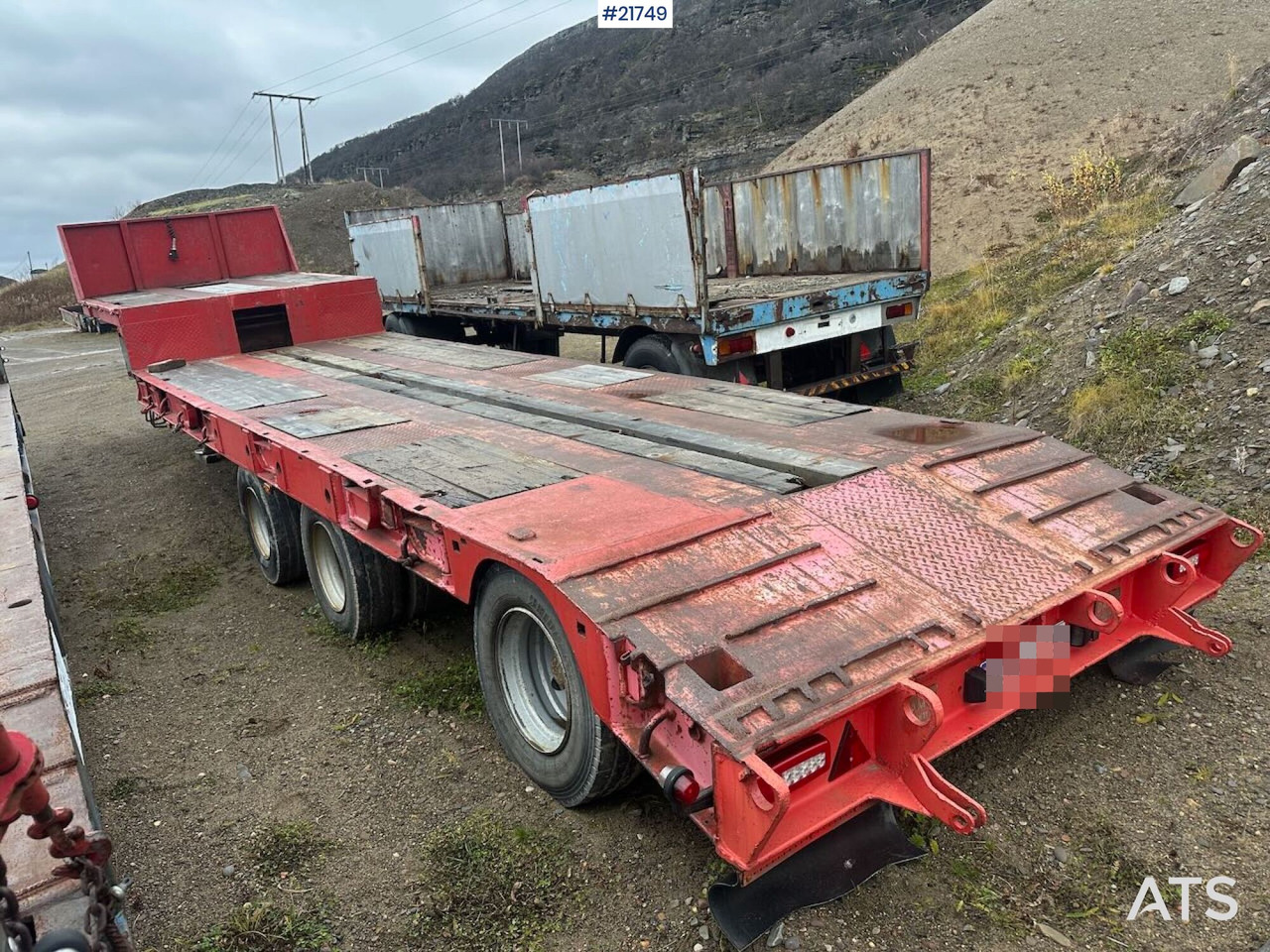 Damm 3SD335 3 akslet maskintralle - Низькорамна платформа напівпричіп: фото 5 Damm 3SD335 3 akslet maskintralle - Низькорамна платформа напівпричіп: фото 5