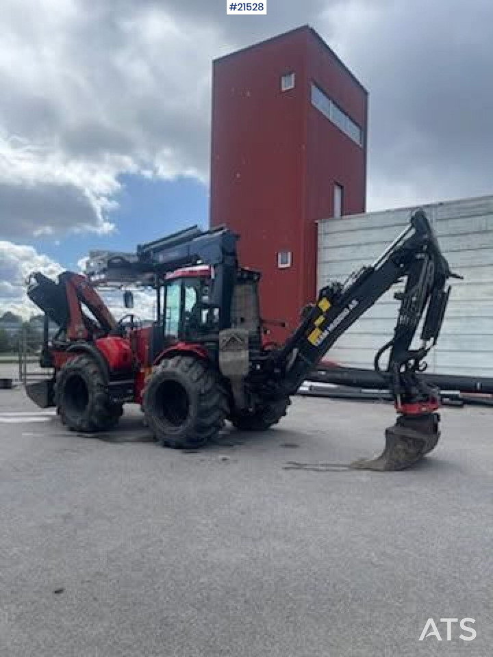 Huddig 1260C Traktorgraver m/ Palfinger kran, Lift, rototilt og skuffe - Екскаватор-навантажувач: фото 1 Huddig 1260C Traktorgraver m/ Palfinger kran, Lift, rototilt og skuffe - Екскаватор-навантажувач: фото 1