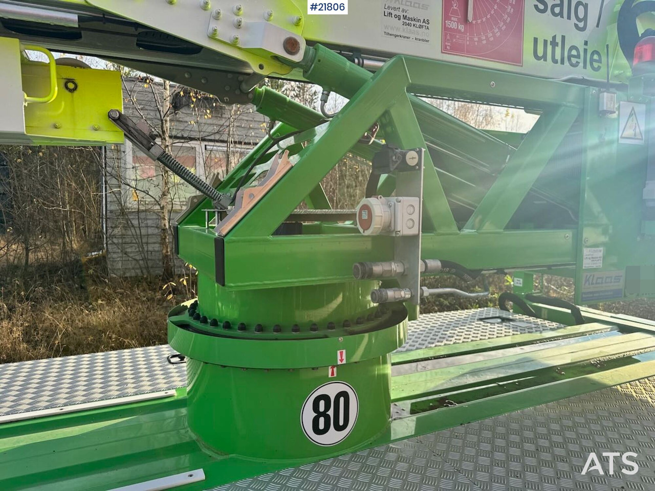 Швидкомонтований кран Klaas K21-30 Byggekran. 340 timer!: фото 15