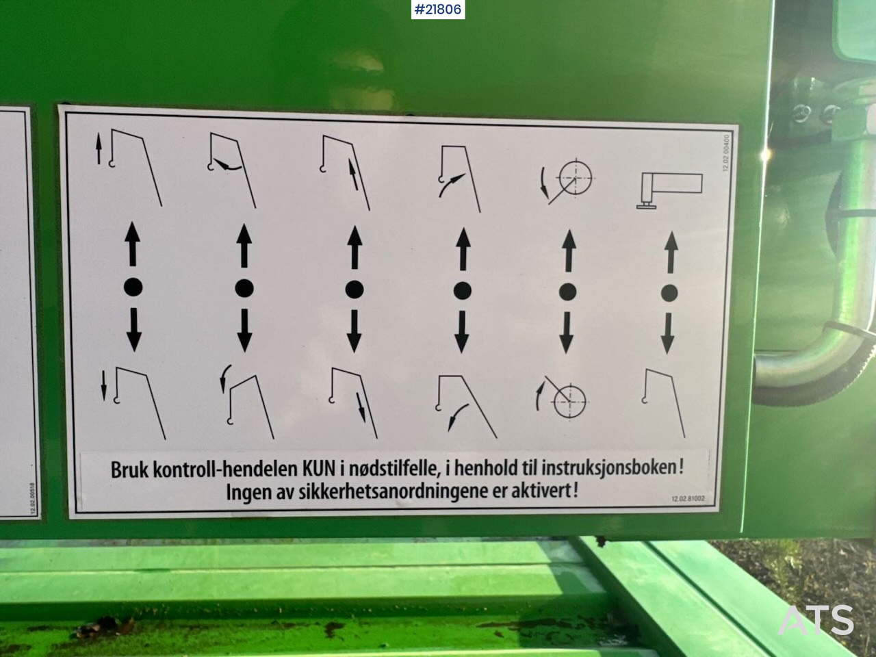 Швидкомонтований кран Klaas K21-30 Byggekran. 340 timer!: фото 19