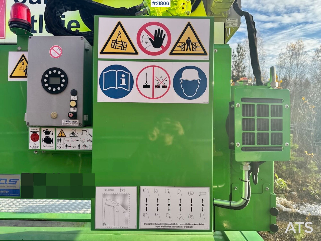 Швидкомонтований кран Klaas K21-30 Byggekran. 340 timer!: фото 17