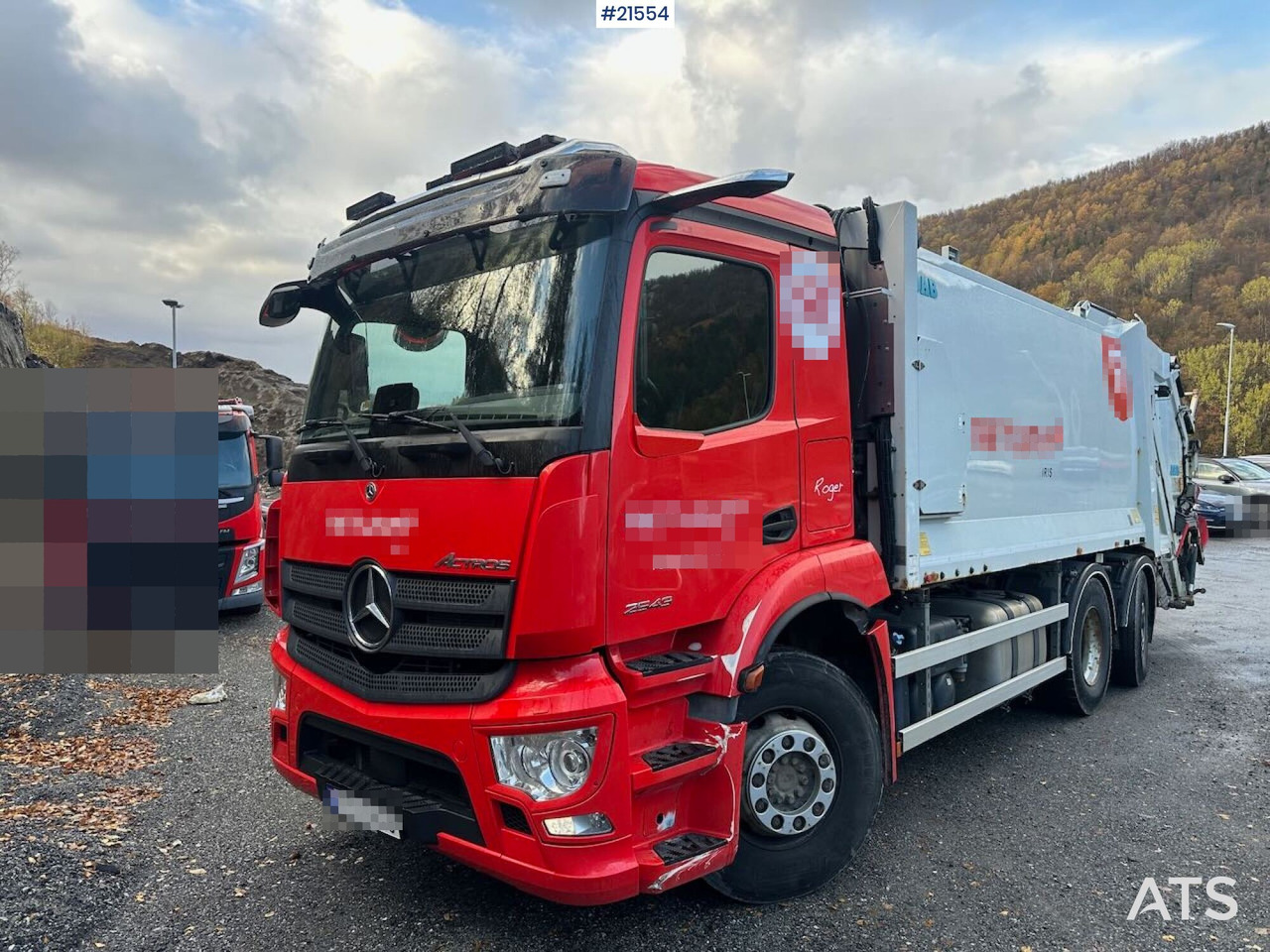 Mercedes Actros 2543 6x2 2 – kammers komprimatorbil m/ 2020 JOAB Anaconda twin påbygg - Сміттєвози: фото 4 Mercedes Actros 2543 6x2 2 – kammers komprimatorbil m/ 2020 JOAB Anaconda twin påbygg - Сміттєвози: фото 4