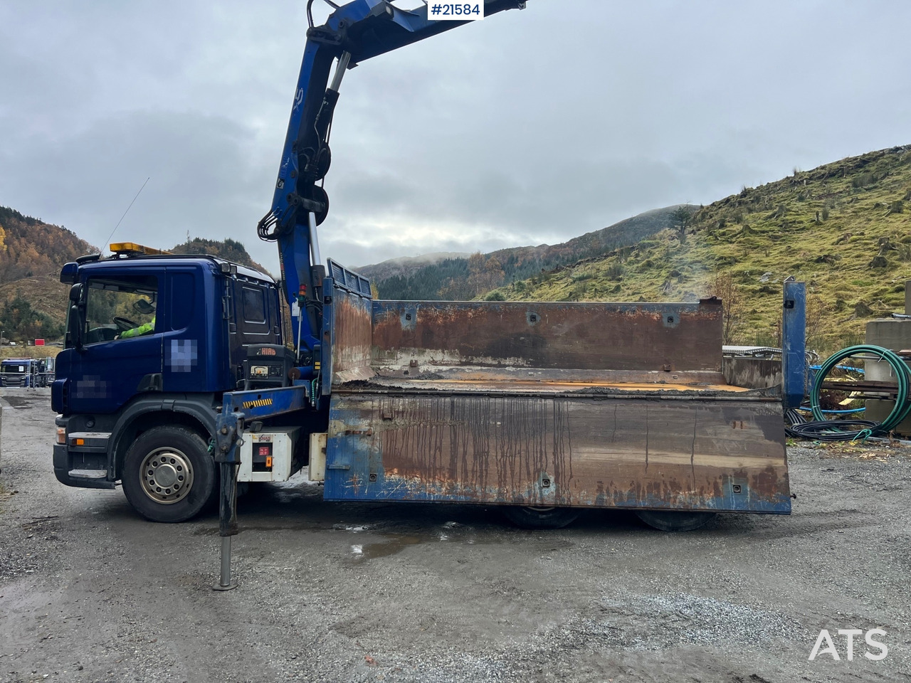 Scania P380 6x2 kranbil m/tipp, m/14t/ og m/Hiab kran - Вантажівка з маніпулятором: фото 1 Scania P380 6x2 kranbil m/tipp, m/14t/ og m/Hiab kran - Вантажівка з маніпулятором: фото 1