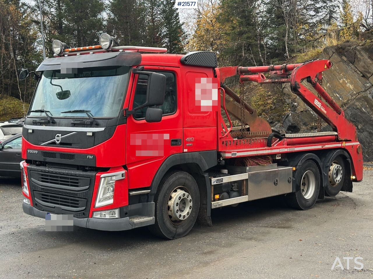 Volvo FM 410 liftdumper 6x2 m/ Laxo påbygg, utskyt og rotator. - Скіповий навантажувач вантажівка: фото 1 Volvo FM 410 liftdumper 6x2 m/ Laxo påbygg, utskyt og rotator. - Скіповий навантажувач вантажівка: фото 1