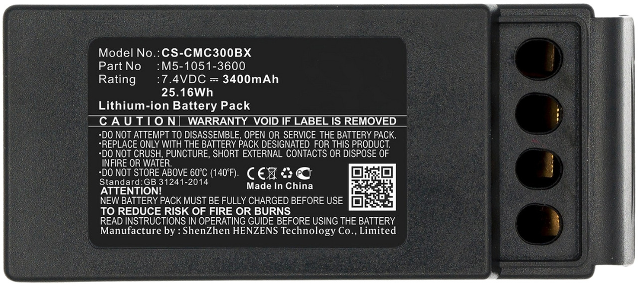 Cavotec compatible battery M5-1051-3601(3400mAh ) - Аккумулятор в категорії Крани-маніпулятори: фото 4 Cavotec compatible battery M5-1051-3601(3400mAh ) - Аккумулятор в категорії Крани-маніпулятори: фото 4