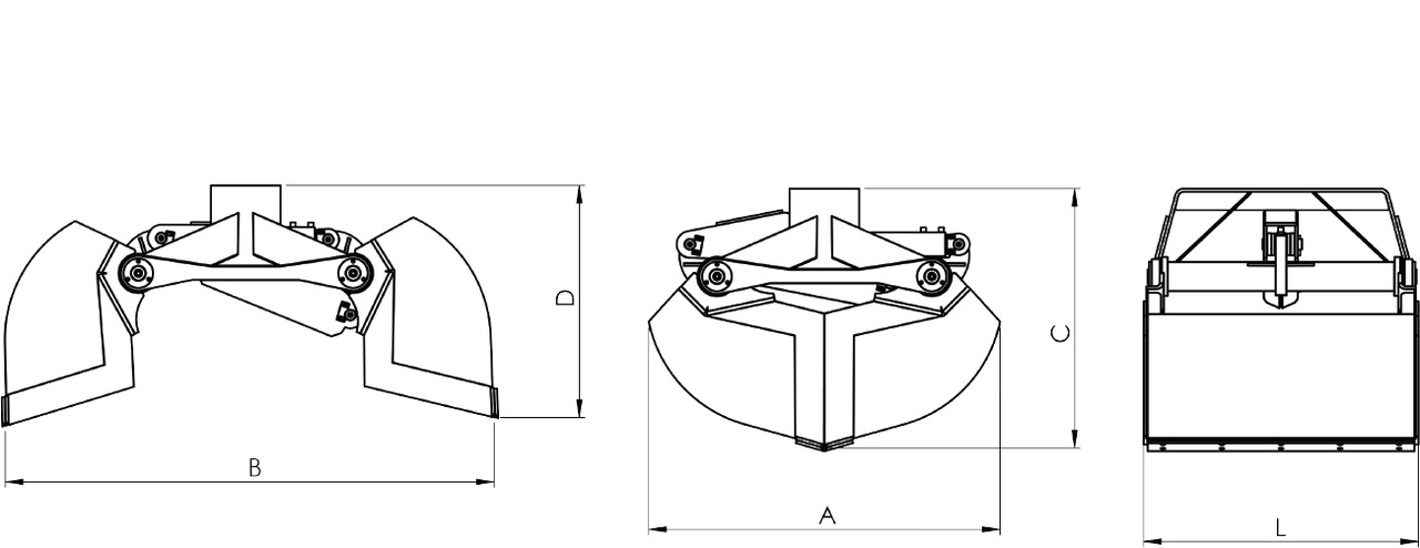 Clamshell bucket for digging BV-M 400 - Грейферний ківш в категорії Крани-маніпулятори: фото 3 Clamshell bucket for digging BV-M 400 - Грейферний ківш в категорії Крани-маніпулятори: фото 3