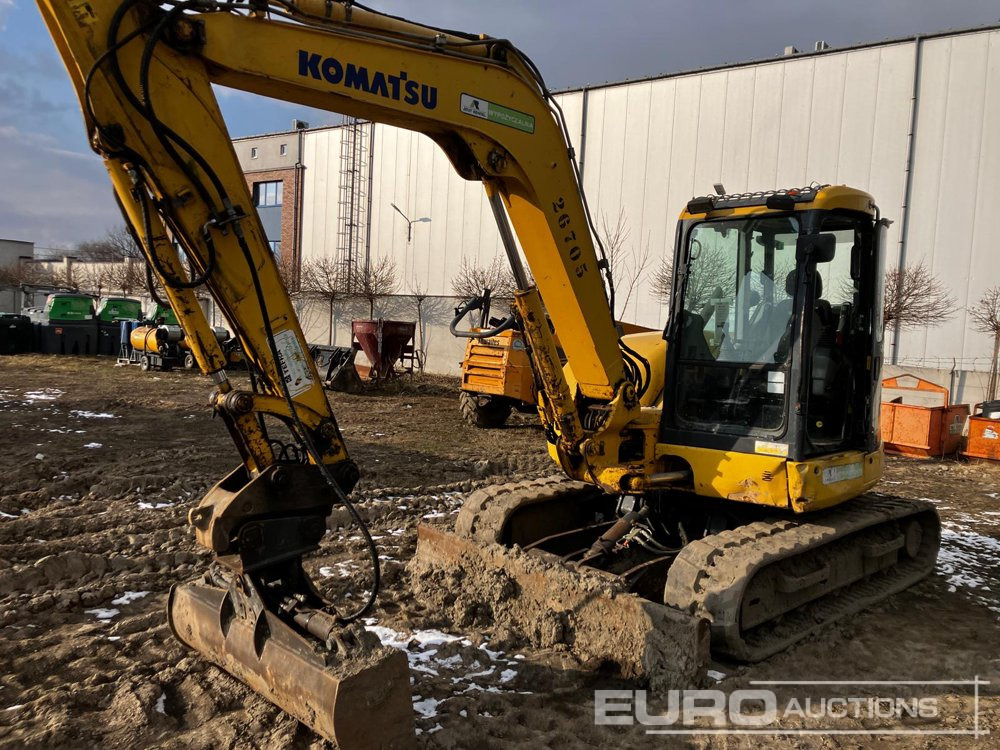 2015 Komatsu PC80MR-3 - Міні-екскаватор: фото 1 2015 Komatsu PC80MR-3 - Міні-екскаватор: фото 1