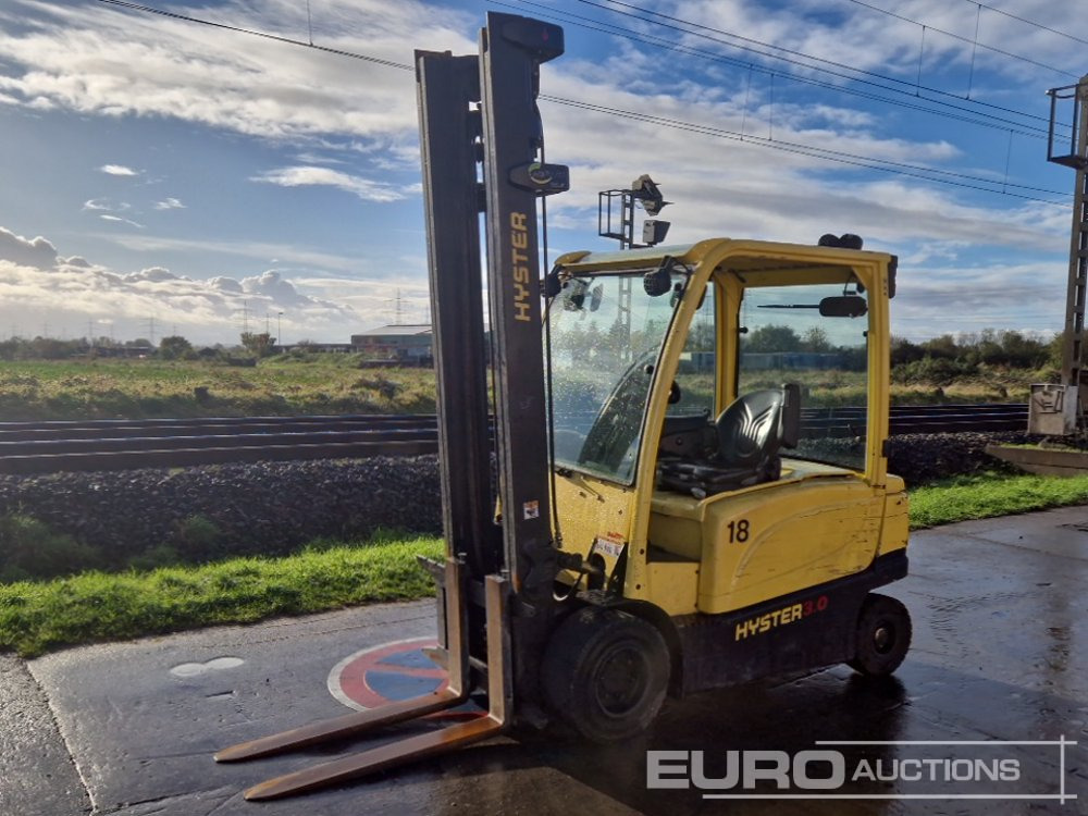 2016 Hyster J3.0XN 3 Ton Electric Forklift, 2 Stage Mast, Forks, - Електронавантажувач: фото 1 2016 Hyster J3.0XN 3 Ton Electric Forklift, 2 Stage Mast, Forks, - Електронавантажувач: фото 1