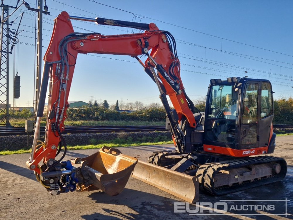 2016 Kubota KX080-4 - Міні-екскаватор: фото 1 2016 Kubota KX080-4 - Міні-екскаватор: фото 1