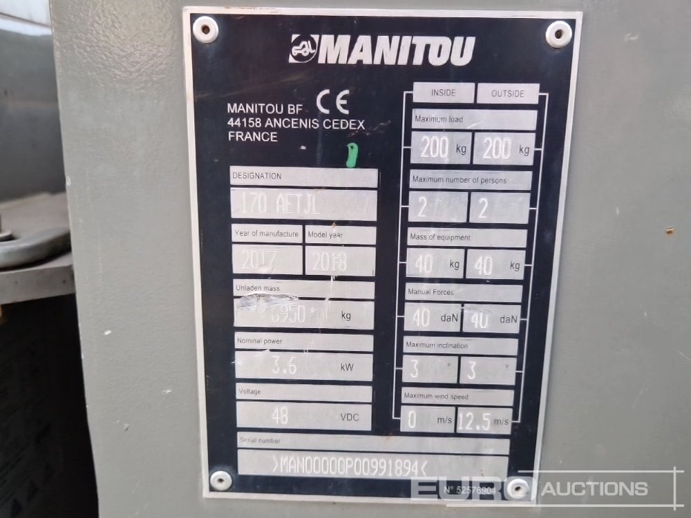 Підйомник 2017 Manitou 170AETJL: фото 29 Підйомник 2017 Manitou 170AETJL: фото 29