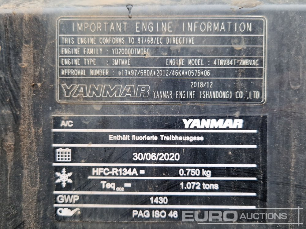 Міні-екскаватор 2020 Yanmar SV60-6A: фото 18