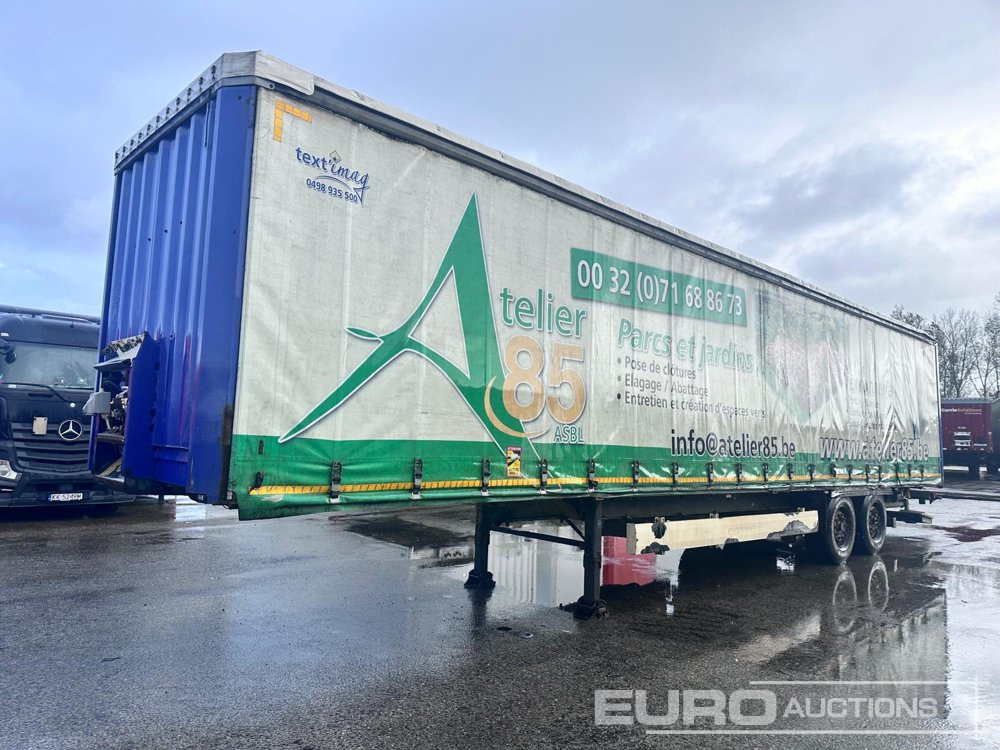 Krone Curtainsider Trailer, 2 Axle, Taillift (Belgium Reg. Docs) - Тентований напівпричіп: фото 1 Krone Curtainsider Trailer, 2 Axle, Taillift (Belgium Reg. Docs) - Тентований напівпричіп: фото 1