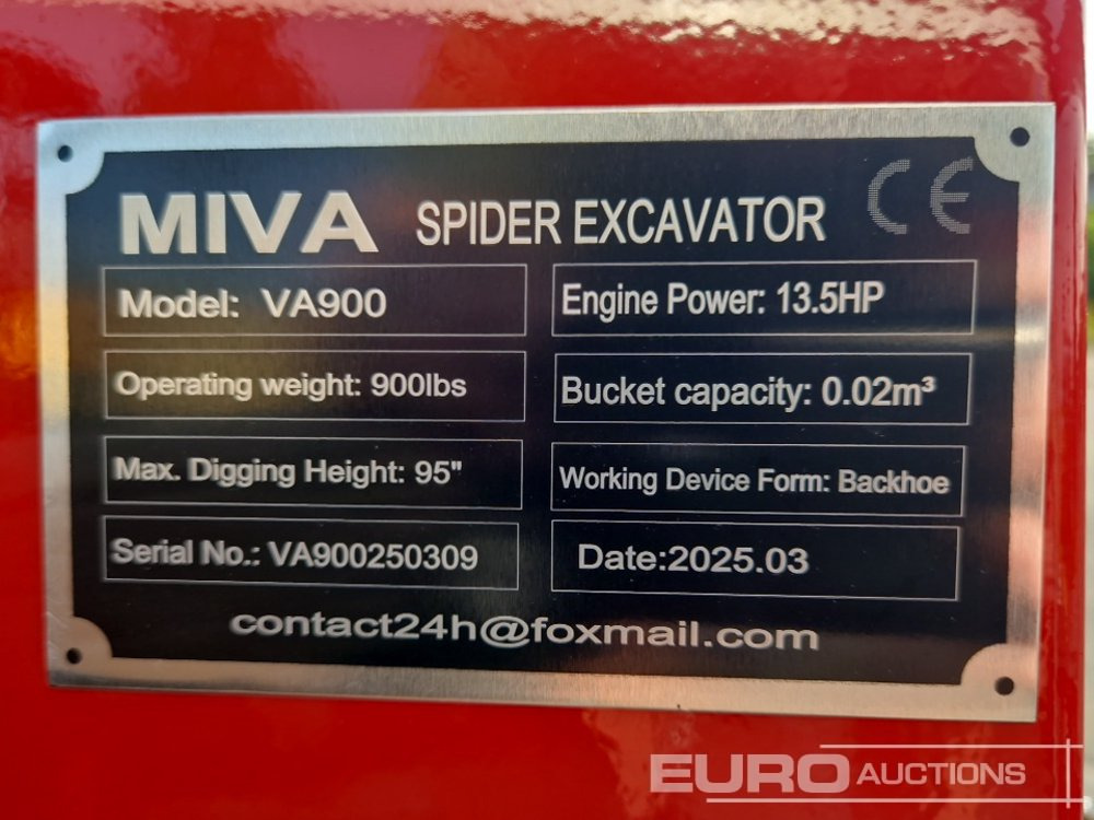 Міні-екскаватор Unused Miva VA900: фото 16