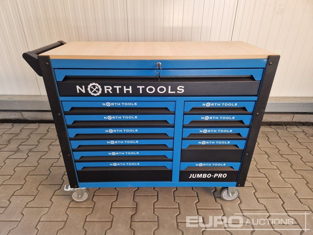 Unused NORTH-TOOL JUMBO-PRO 12 Drawer Tool Cabinet, Professional Tools - Обладнання для гаражів/ Майстерень: фото 4 Unused NORTH-TOOL JUMBO-PRO 12 Drawer Tool Cabinet, Professional Tools - Обладнання для гаражів/ Майстерень: фото 4