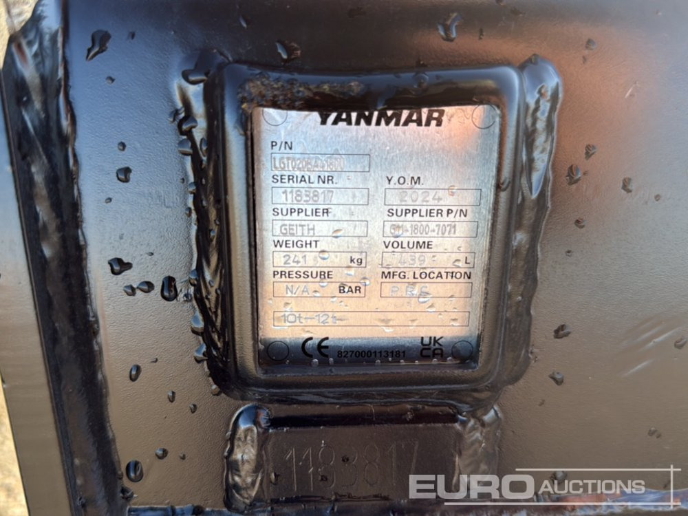 2024 Yanmar LG1020BA4180U - Ківш: фото 5 2024 Yanmar LG1020BA4180U - Ківш: фото 5