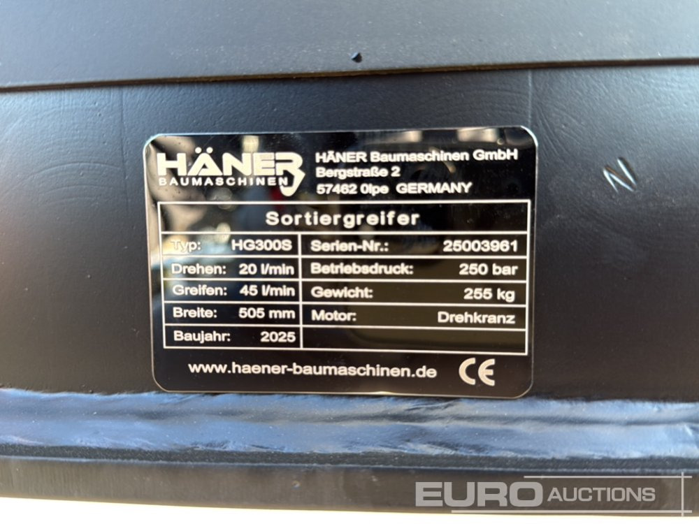 Unused 2025 Häner HG300S - Навісне обладнання в категорії Екскаватори: фото 5 Unused 2025 Häner HG300S - Навісне обладнання в категорії Екскаватори: фото 5