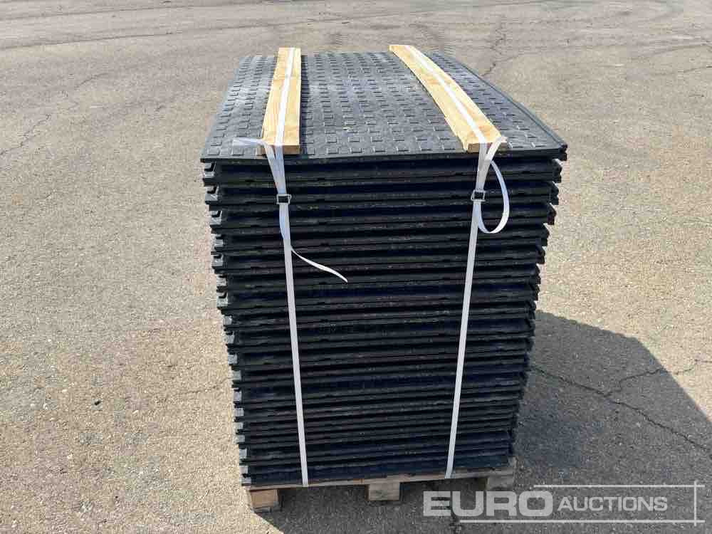 Будівельне обладнання Pallet of Plastic Connectable Road Plates, 1200x800x28mm, 22kg per Plate (35 of): фото 8