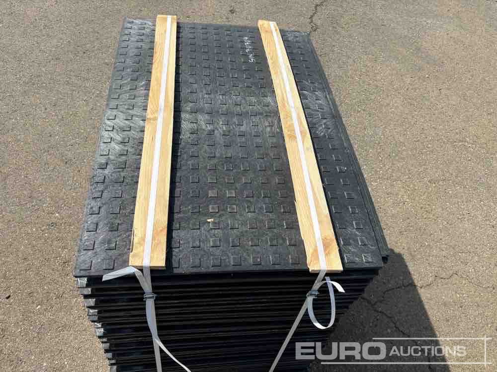 Будівельне обладнання Pallet of Plastic Connectable Road Plates, 1200x800x28mm, 22kg per Plate (35 of): фото 7
