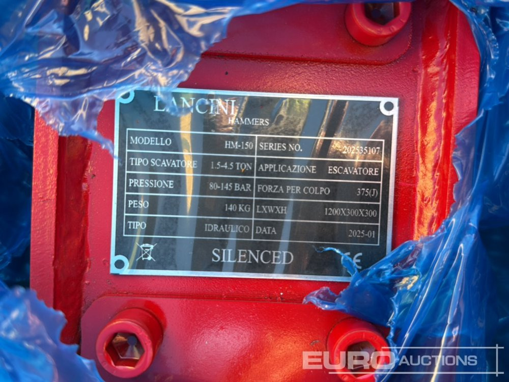 Unused Lancini HM-150 - Гідравлічний молот: фото 5 Unused Lancini HM-150 - Гідравлічний молот: фото 5