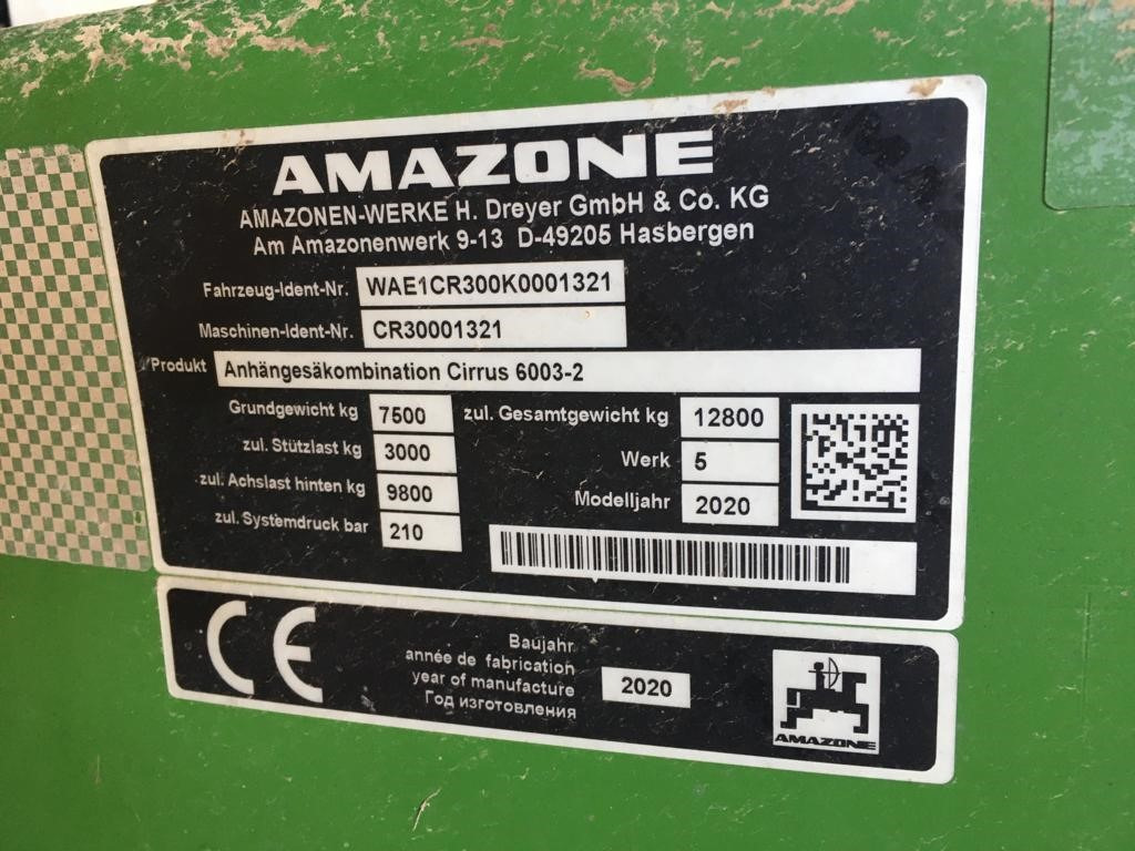 Amazone Cirrus 6003-2 - Сівалка: фото 4 Amazone Cirrus 6003-2 - Сівалка: фото 4