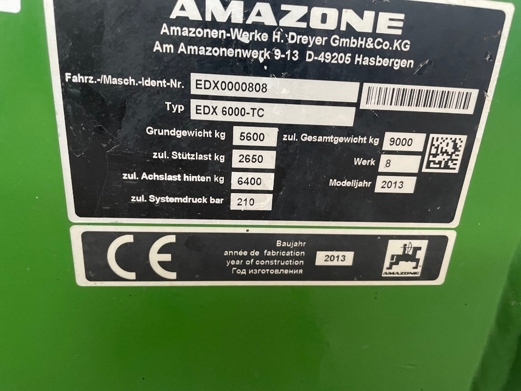 Amazone EDX 6000 TC - Сівалка: фото 2 Amazone EDX 6000 TC - Сівалка: фото 2