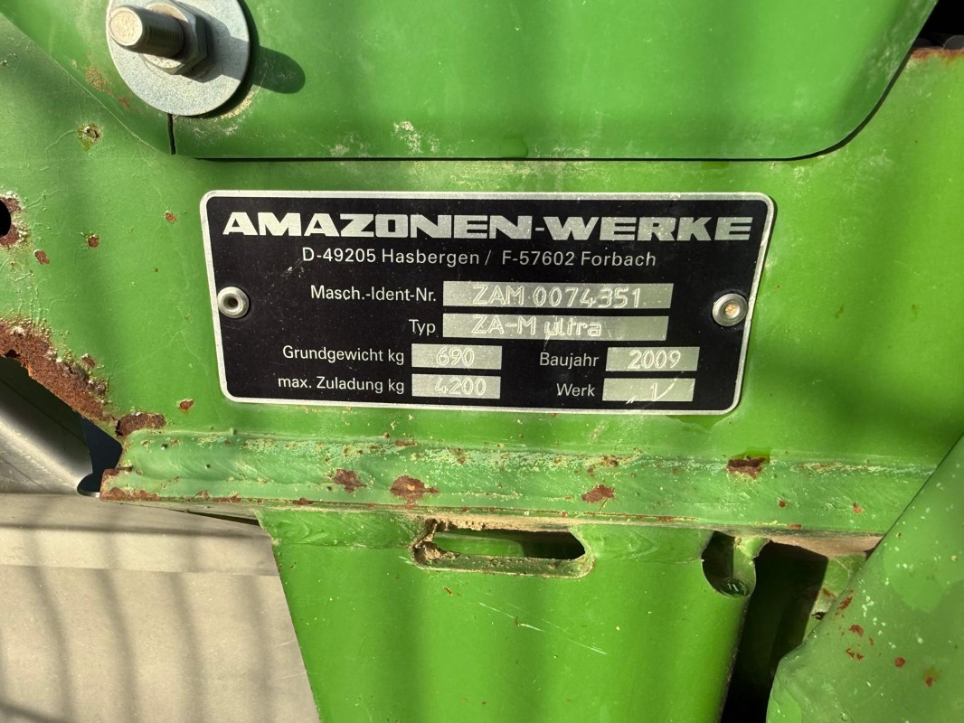 Amazone ZAM-Ultra 4200 Profis Hydro - Обприскувач: фото 5 Amazone ZAM-Ultra 4200 Profis Hydro - Обприскувач: фото 5