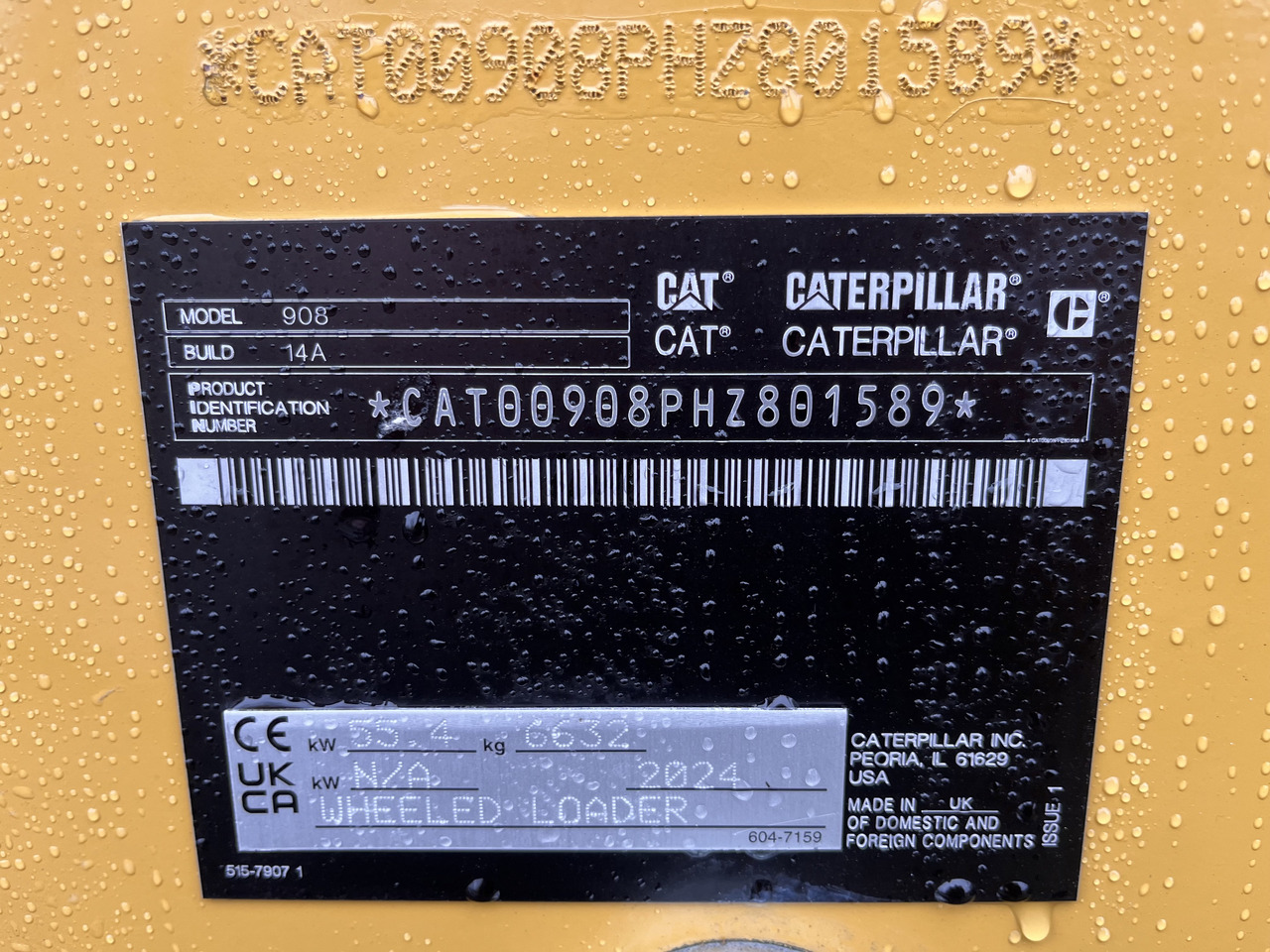 Caterpillar Radlader 908HL-14A - Колісний навантажувач: фото 2 Caterpillar Radlader 908HL-14A - Колісний навантажувач: фото 2