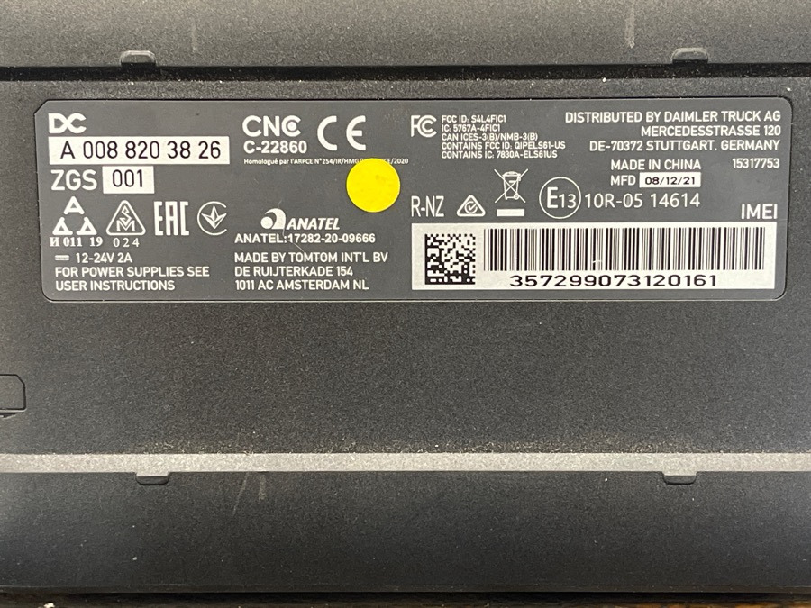 MERCEDES ECU ZGS TOMTOM A0088203826 - Електрична система в категорії Вантажівки: фото 2 MERCEDES ECU ZGS TOMTOM A0088203826 - Електрична система в категорії Вантажівки: фото 2